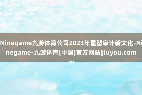 Ninegame九游体育公司2023年重塑审计新文化-Ninegame-九游体育(中国)官方网站|jiuyou.com